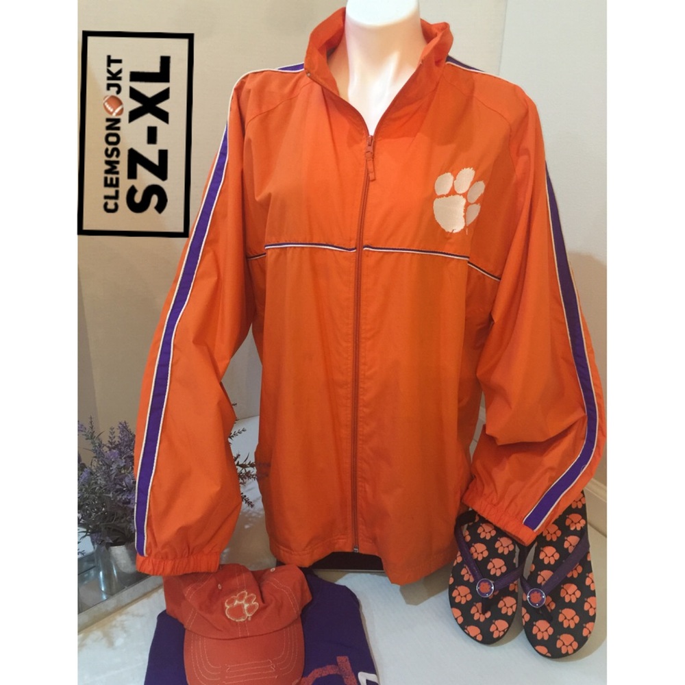 CLEMSON 🏈LINED JKT SZ -XL